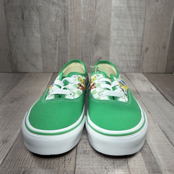 Vans X Sesame Street Authentic Boys Little Kids Pre School Shoes Green Size 3Y - Picture 7 of 16